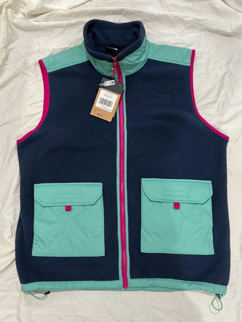 Color Block Fleece Vest